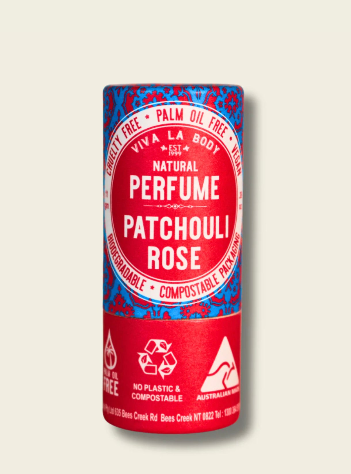 Viva La Body Solid Natural Perfume Patchouli Rose
