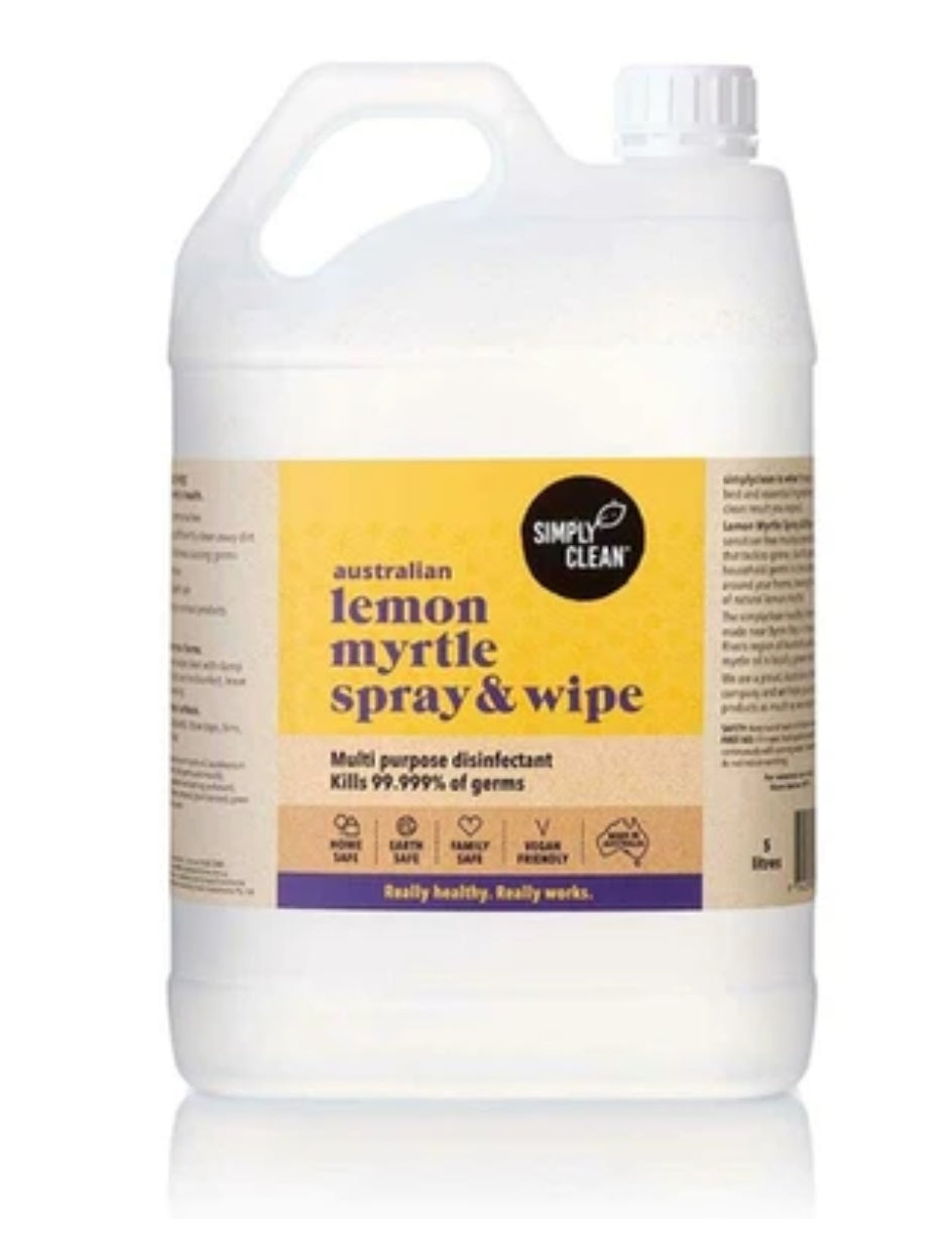 Bulk Simply Clean Lemon Myrtle Spray & Wipe