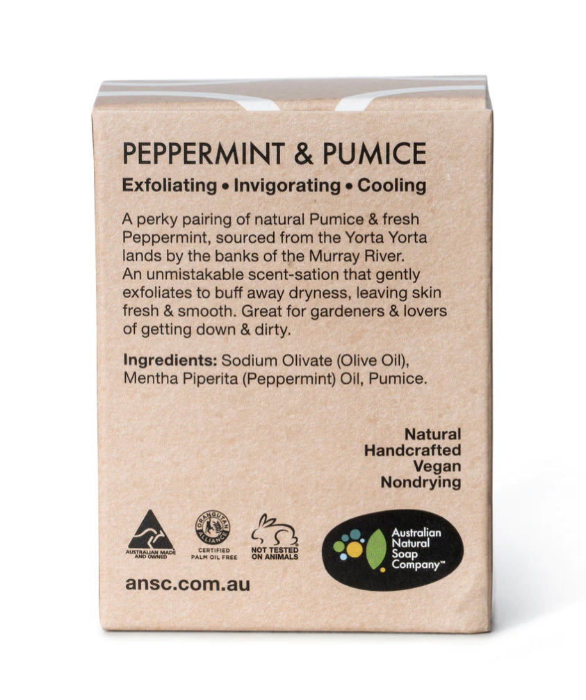 The Australian Natural Soap Company Peppermint and Pumice Soap