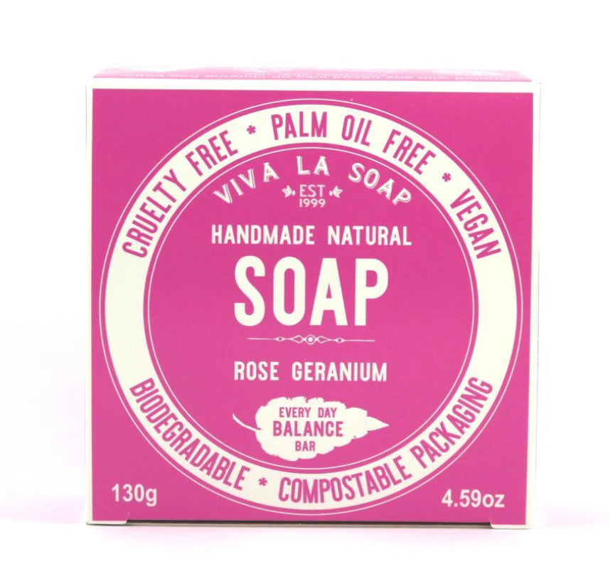 Viva La Body Natural Soap Bar Rose Geranium